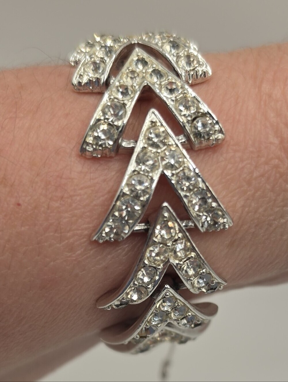 Vintage Sarah Coventry Rhinestone Bracelet - Picture 6 of 7